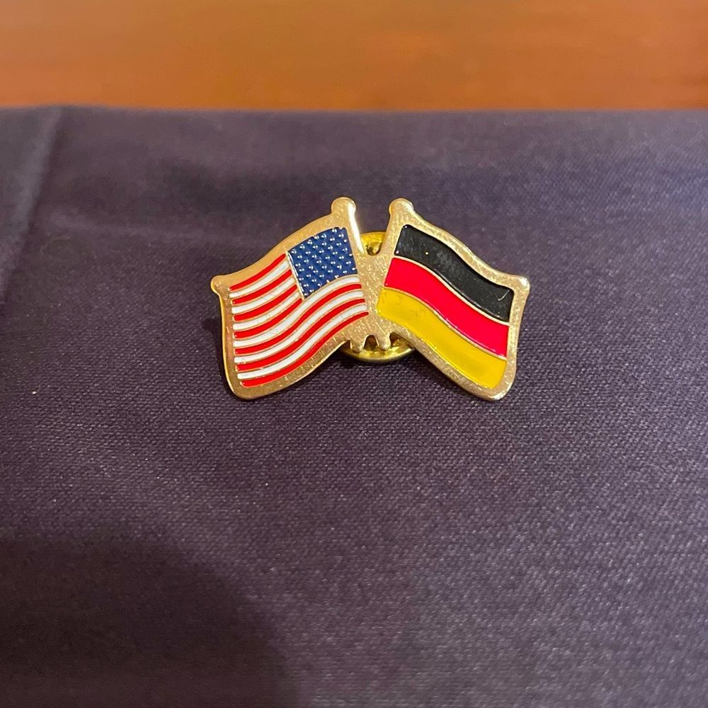 US & German Flags Pin